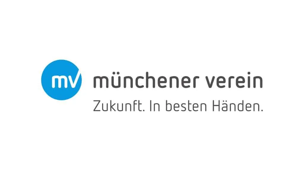 Logo münchener verein Zukunft. In besten Händen.